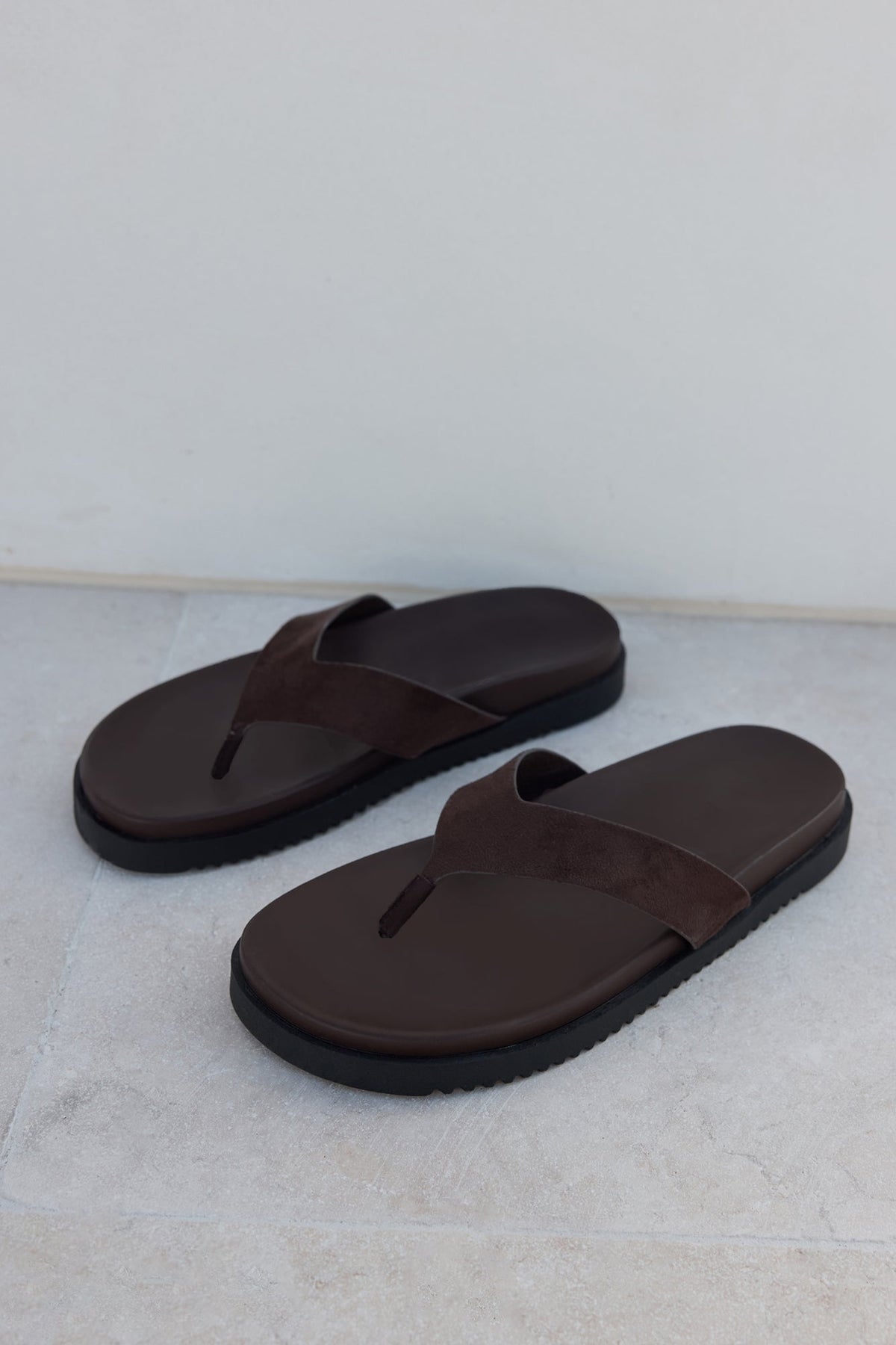 Aila Sandal Dark Cacao Suede