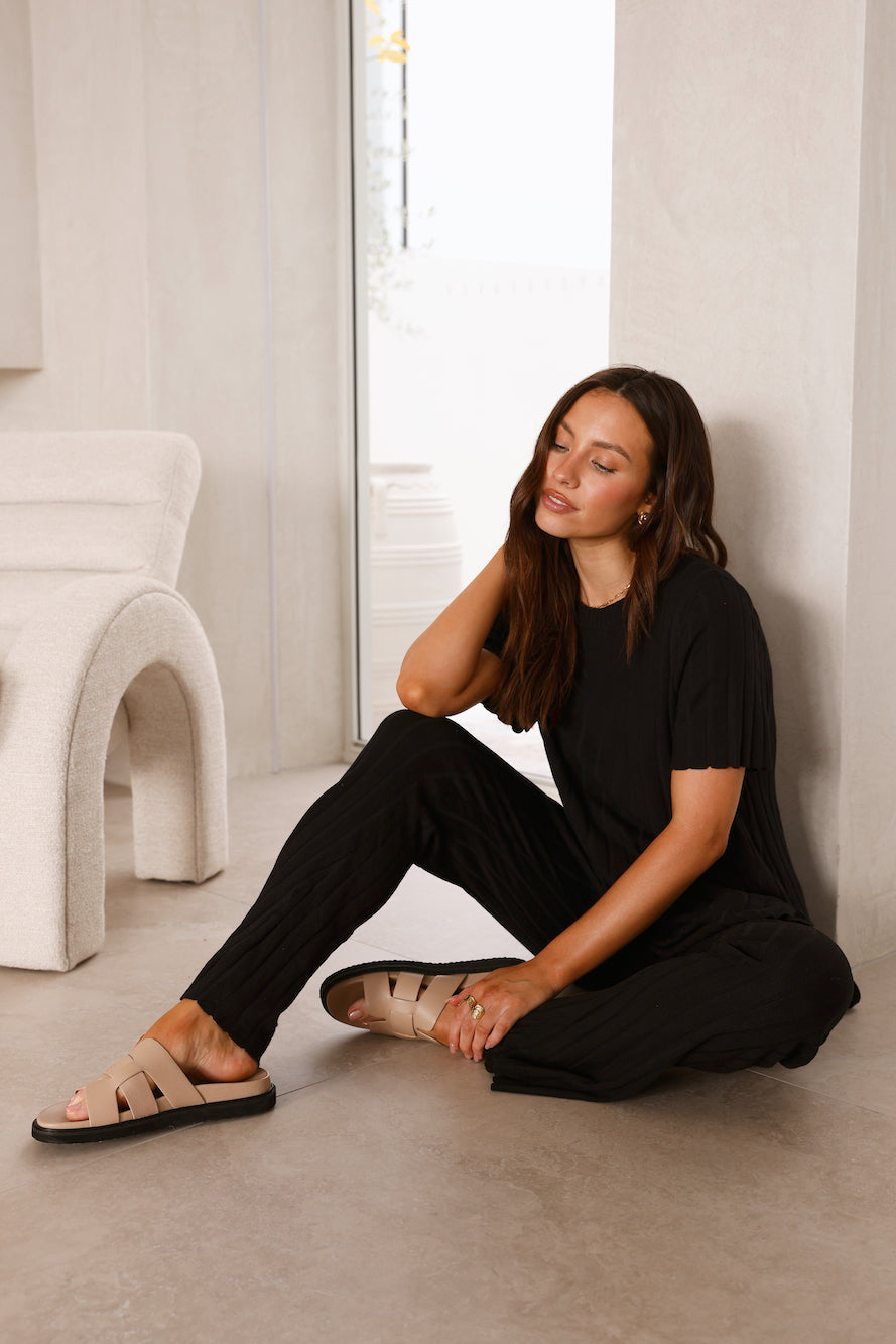 Giselle Knit Pants Black