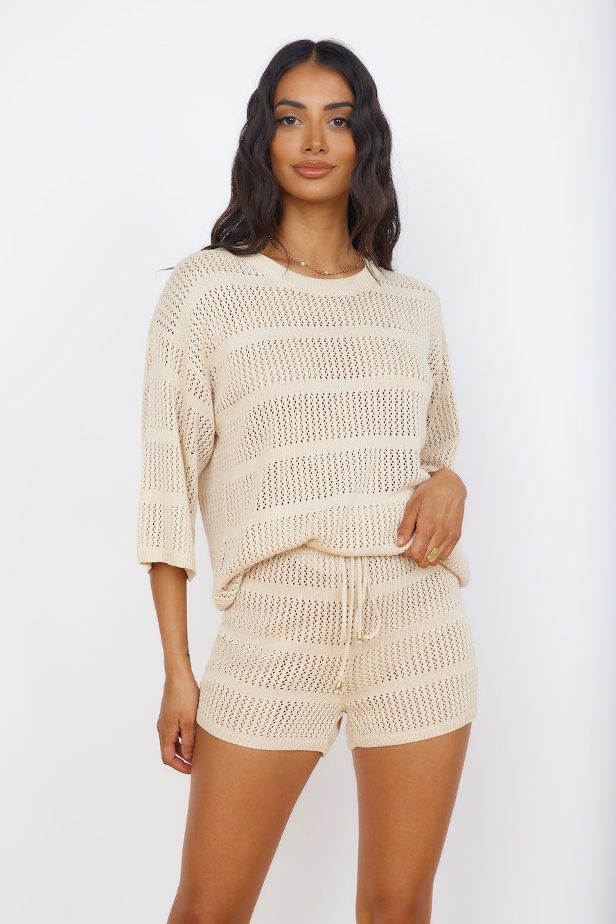 SEVEN WONDERS Samia Top Sand