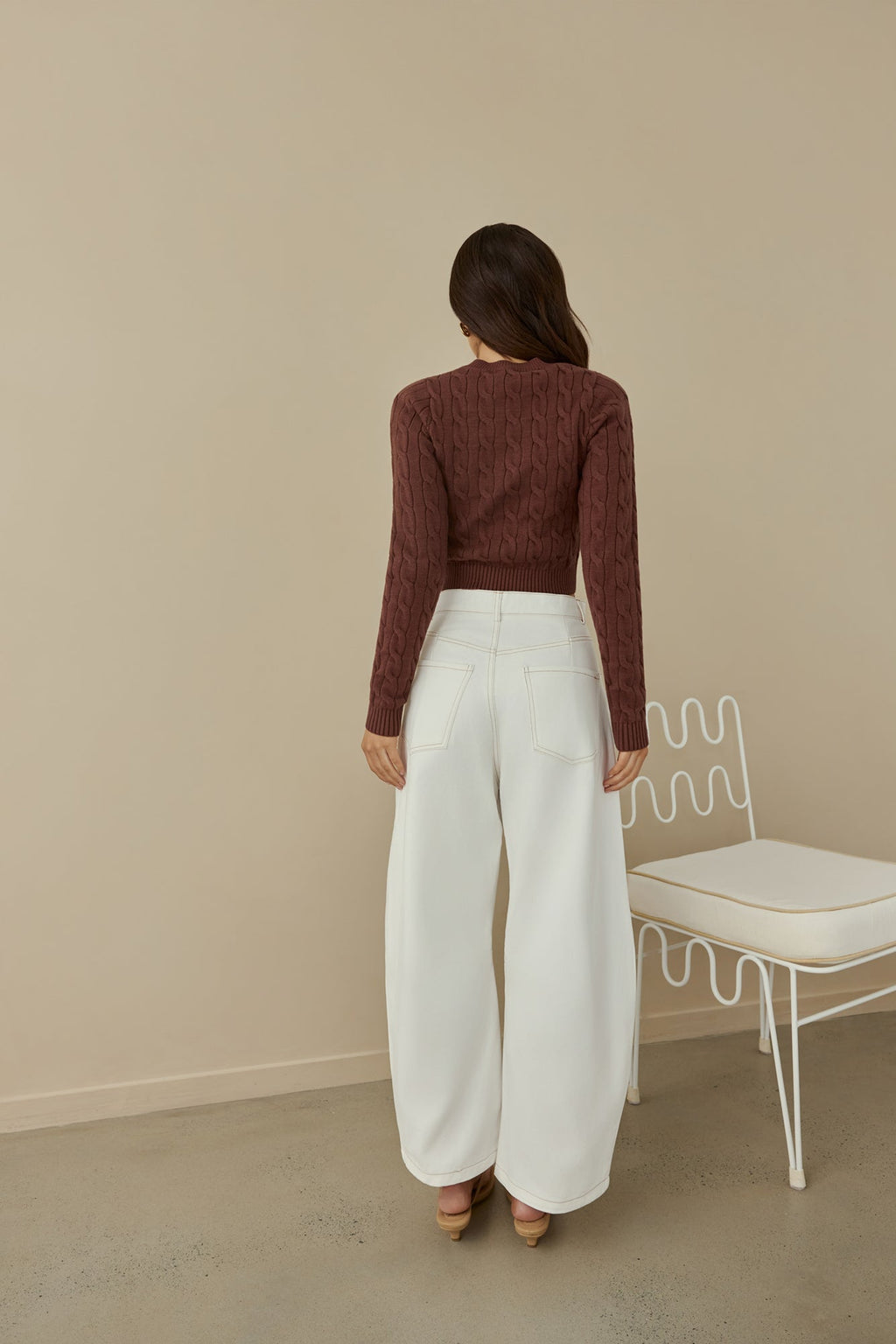 Destined For You Wide Pants White