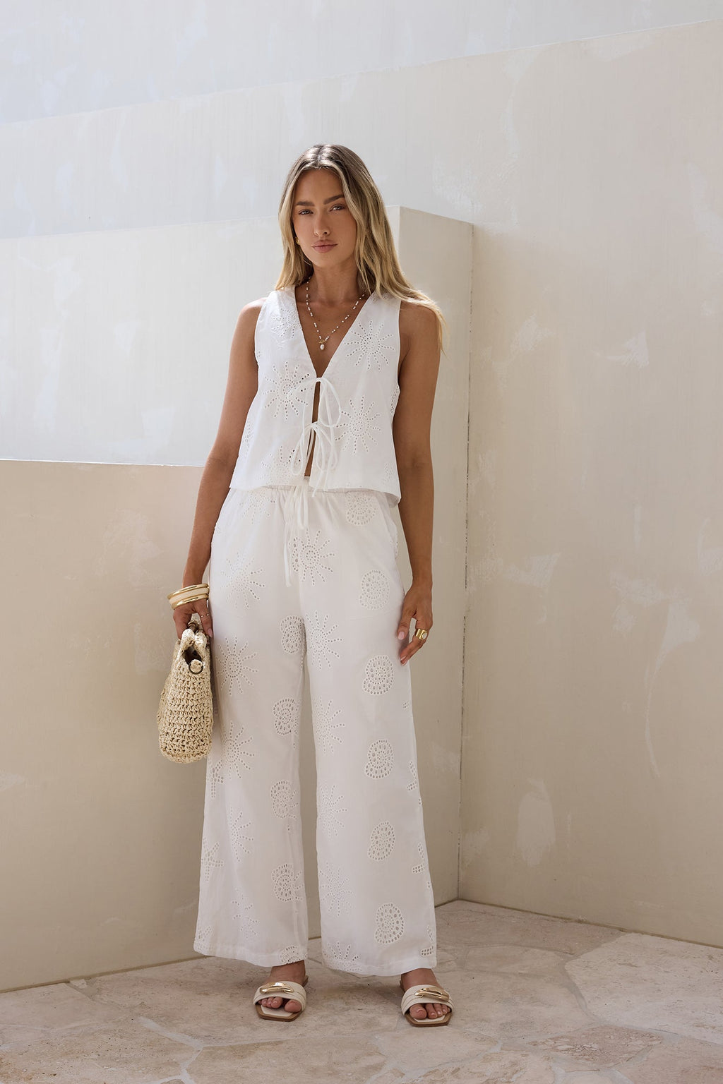 Breathe For You Pants White