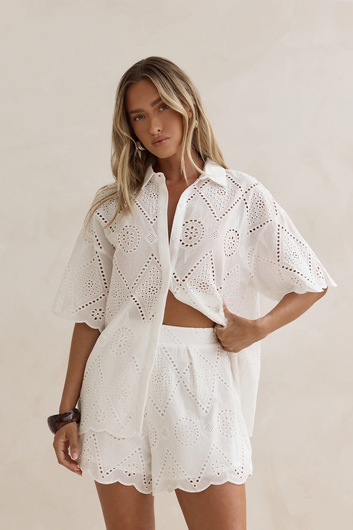 White As Snow Shorts White